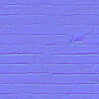 seamless wall bricks normal map 0006